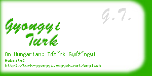 gyongyi turk business card